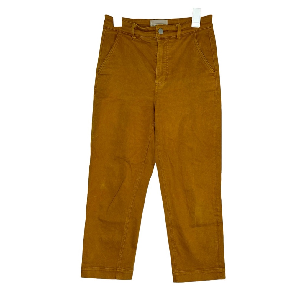 Everlane Cropped Straight Regular Brown Pants Size 4 Womens